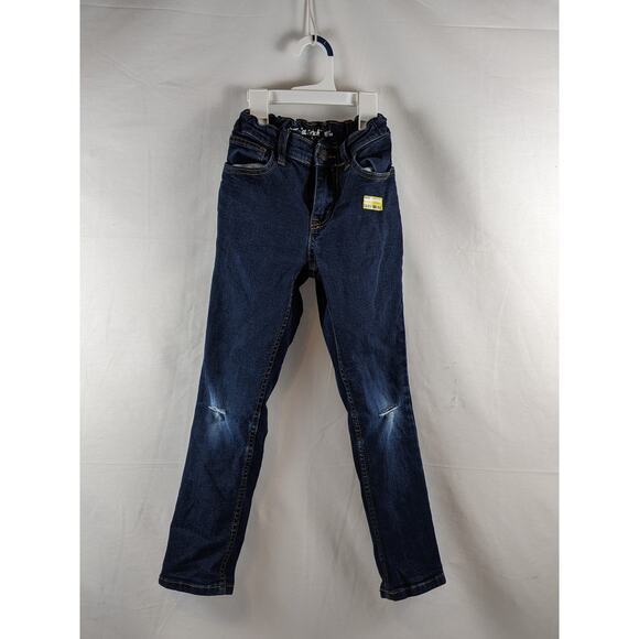 Skinny Jeans Distressed Stretchy Denim Adjustable Waist Cat & Jack 8 Pockets Zip - Picture 6 of 7